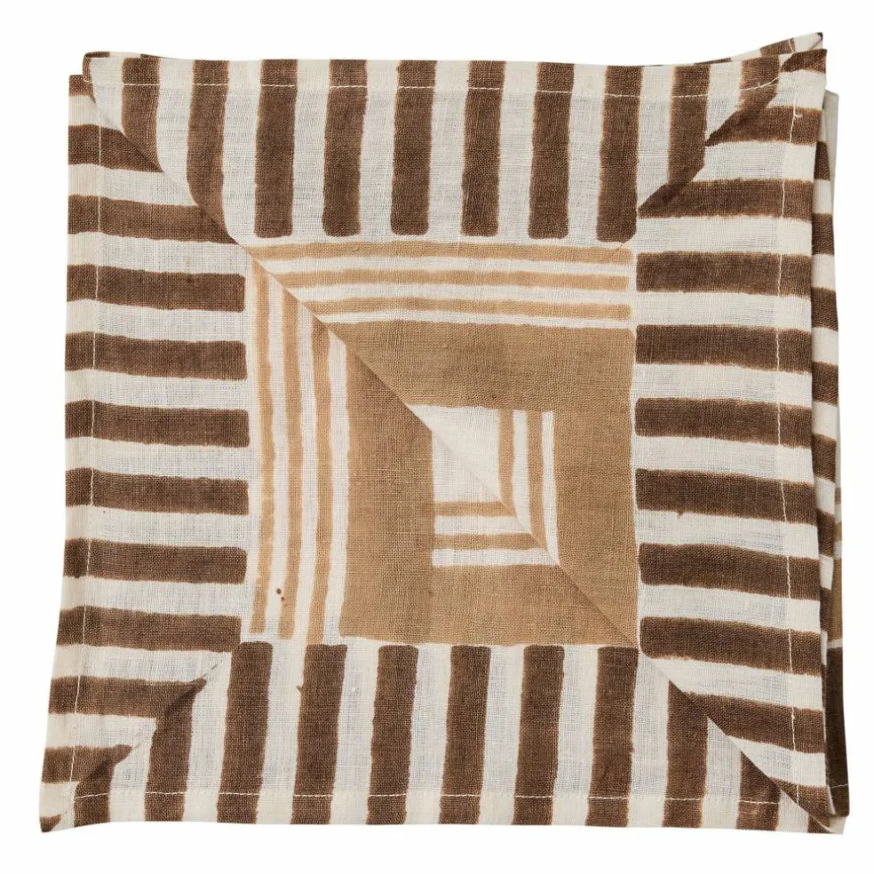 Ella serviett, grey checkered