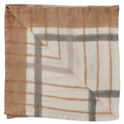 Ella serviett, hazelnut checkered