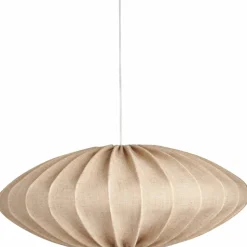 Ellipse taklampe, 65 cm, lin, sand