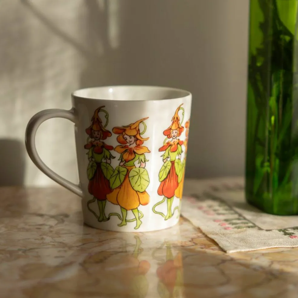 Elsa Beskow kopp med hank 40 cl, lilac