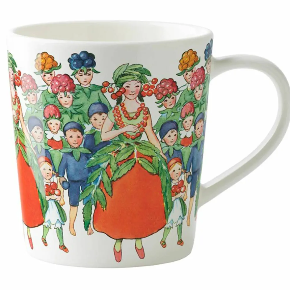 Elsa Beskow kopp med hank 40 cl, nasturtium