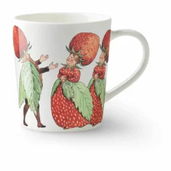 Elsa Beskow, Krus med Hank 40 cl - Jordbærfamilien