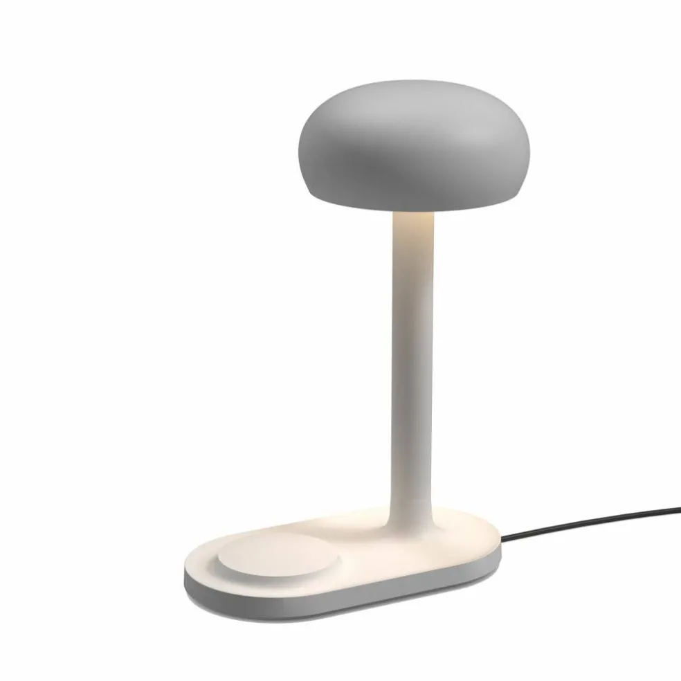 Emendo lampe med trådløs Qi-lader, black