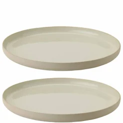 Emma middagstallerken 24 cm 2-pakning, grå
