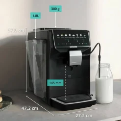 EQ500 iAroma TP553E07 helautomatisk espressomaskin, svart