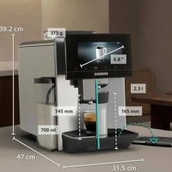 EQ900 iAroma TQ923E43 helautomatisk espressomaskin, inox