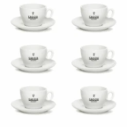 Espressokopper 6 stk, hvit