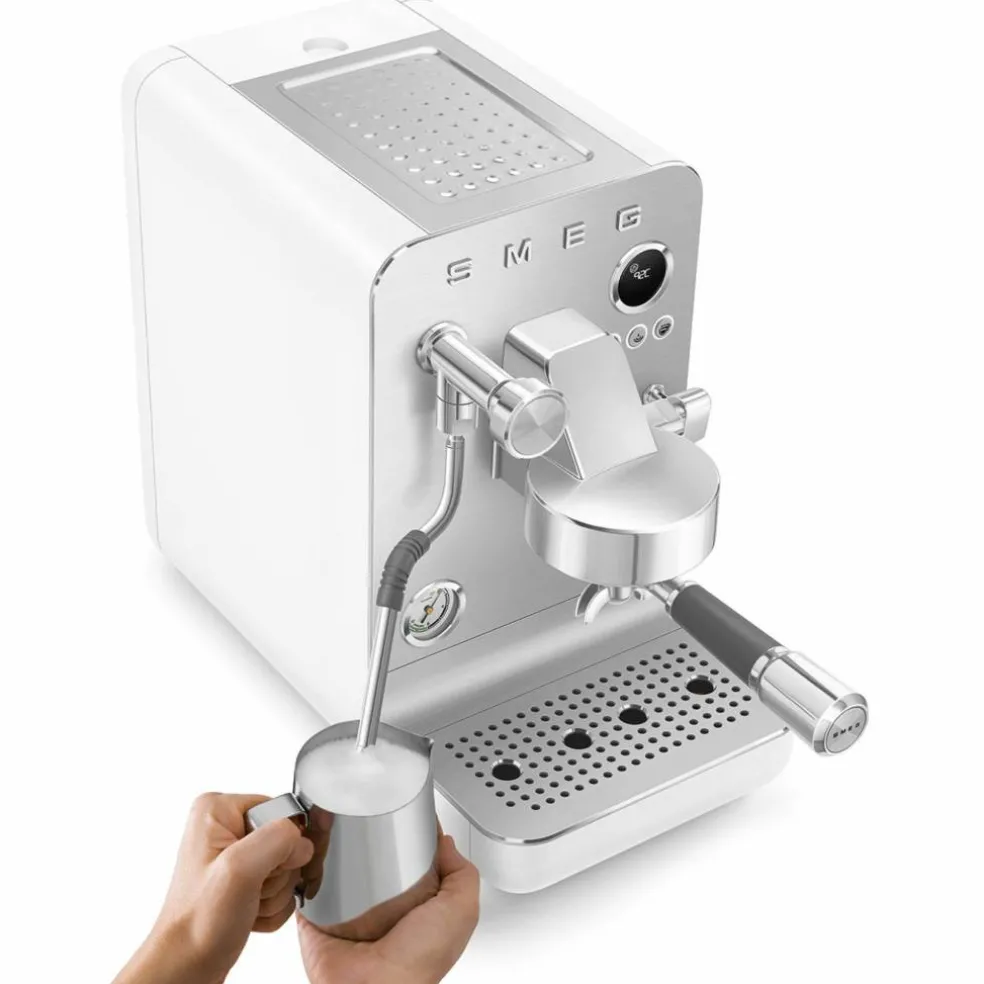 Espressomaskin, hvit