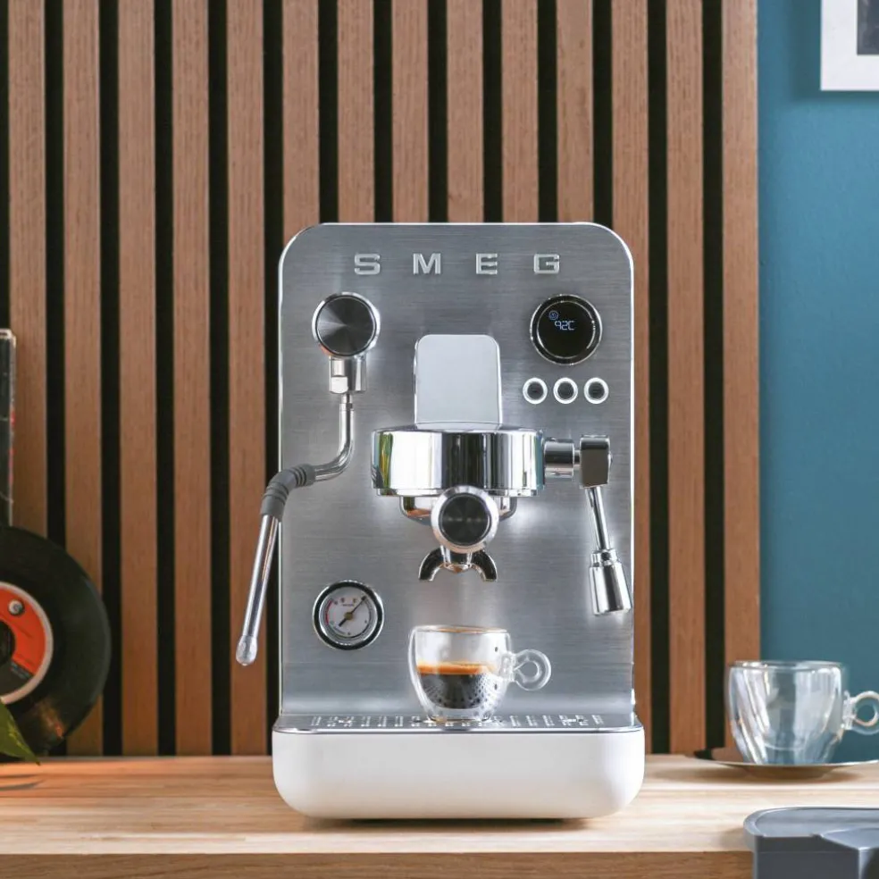 Espressomaskin, hvit