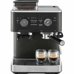 Espressomaskin med kaffekvern, juniper