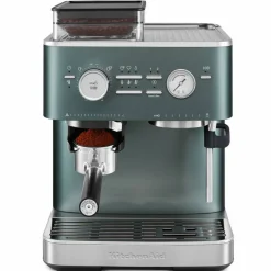 Espressomaskin med kaffekvern, juniper