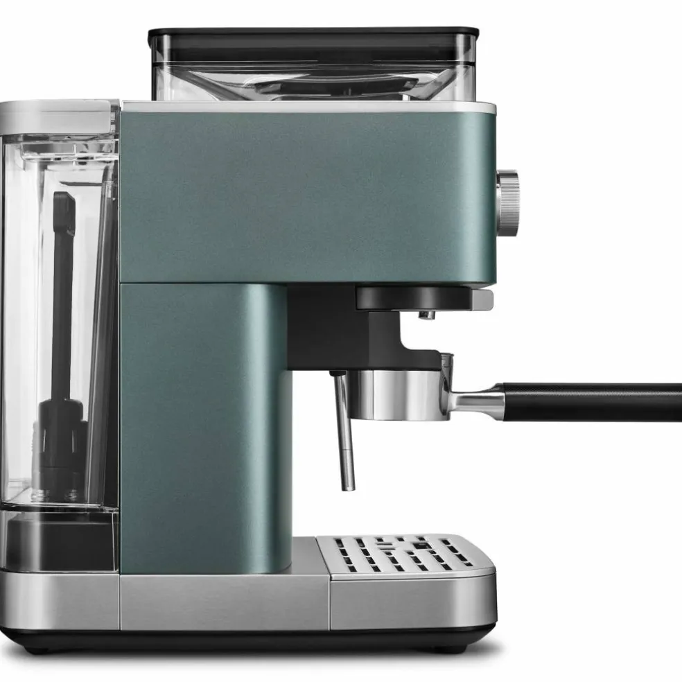 Espressomaskin med kaffekvern, juniper