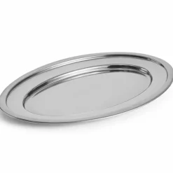 Essential Steel oval serveringsfat, stor, rustfritt stål