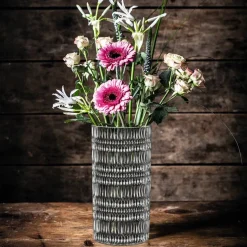Ethno vase 23 cm, klar