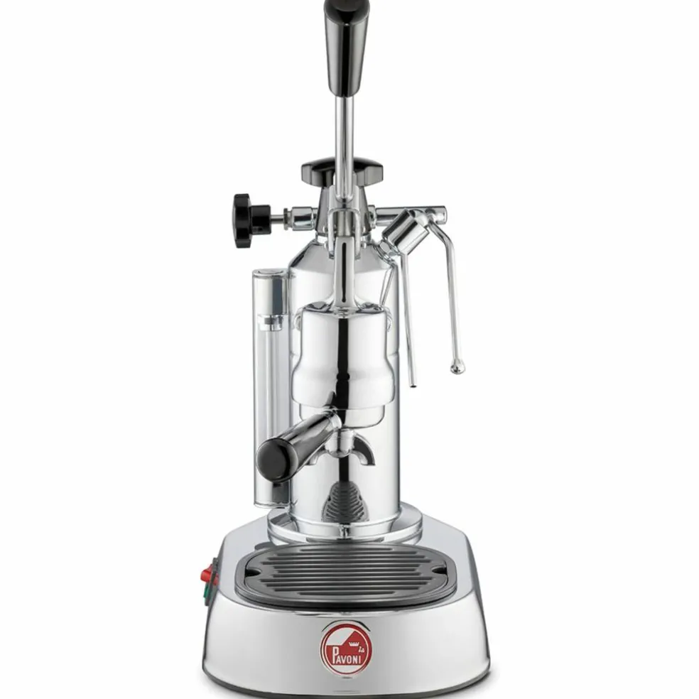 Europiccola Lusso Espressomaskin, 0,8 liter, Rustfritt stål med svart håndtak LPLELQ01EU