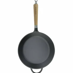 Exclusive Line støpejernspanne med utbrettet kant, 24 cm — eik