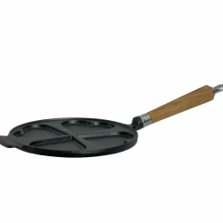 Exclusive Line støpejernspanne til lapper — hjerter, 25 cm, eik