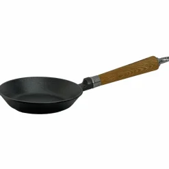 Exclusive Line støpejernspanne med rund kant, 20 cm — eik