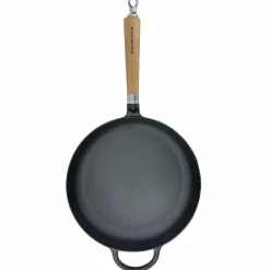 Exclusive Line støpejernspanne med rund kant 28 cm, eik