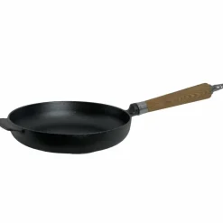 Exclusive Line støpejernsstekepanne med utflaret kant 28 cm, eik