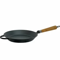 Exclusive Line støpejernsstekepanne med utflaret kant 28 cm, eik