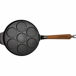 Exclusive Line takke i støpejern, 25 cm, eik