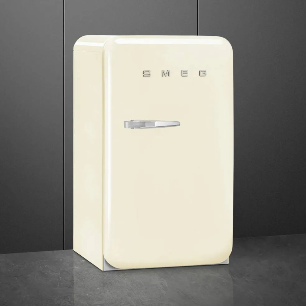FAB10HRBL6 kjøleskap med flaskeholder, creme