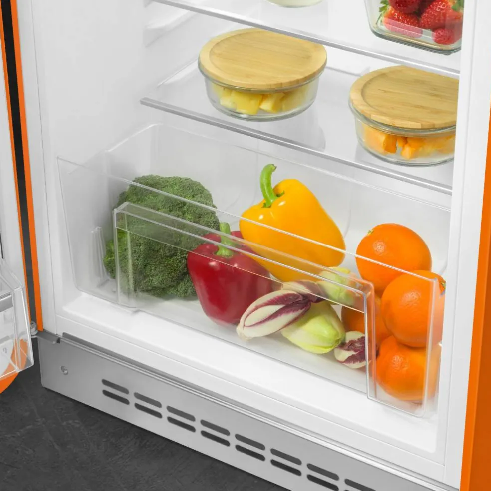 FAB10LBL6 kjøleskap med fryserom, creme