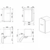 FAB5LOR6 Minibar 73cm Venstre hengslet Oransje