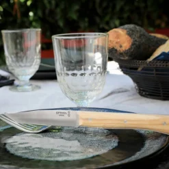 Facette bordkniv 4-pakning, mørk ask
