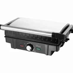 Falster bord-/paninigrill, svart/rustfritt stål