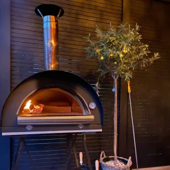 Family Vedfyrt Pizzaovn 100x80 cm, Rustfritt stål