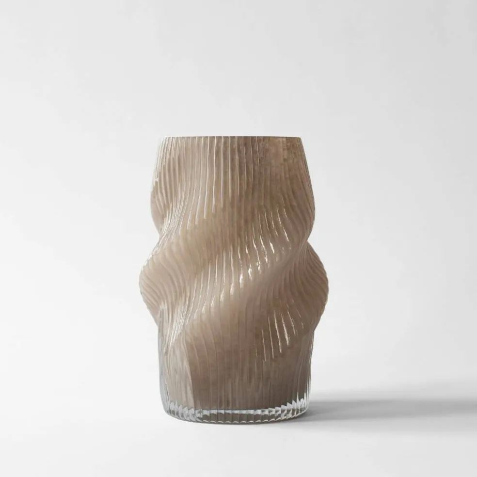 Fano vase 25 cm, taupe