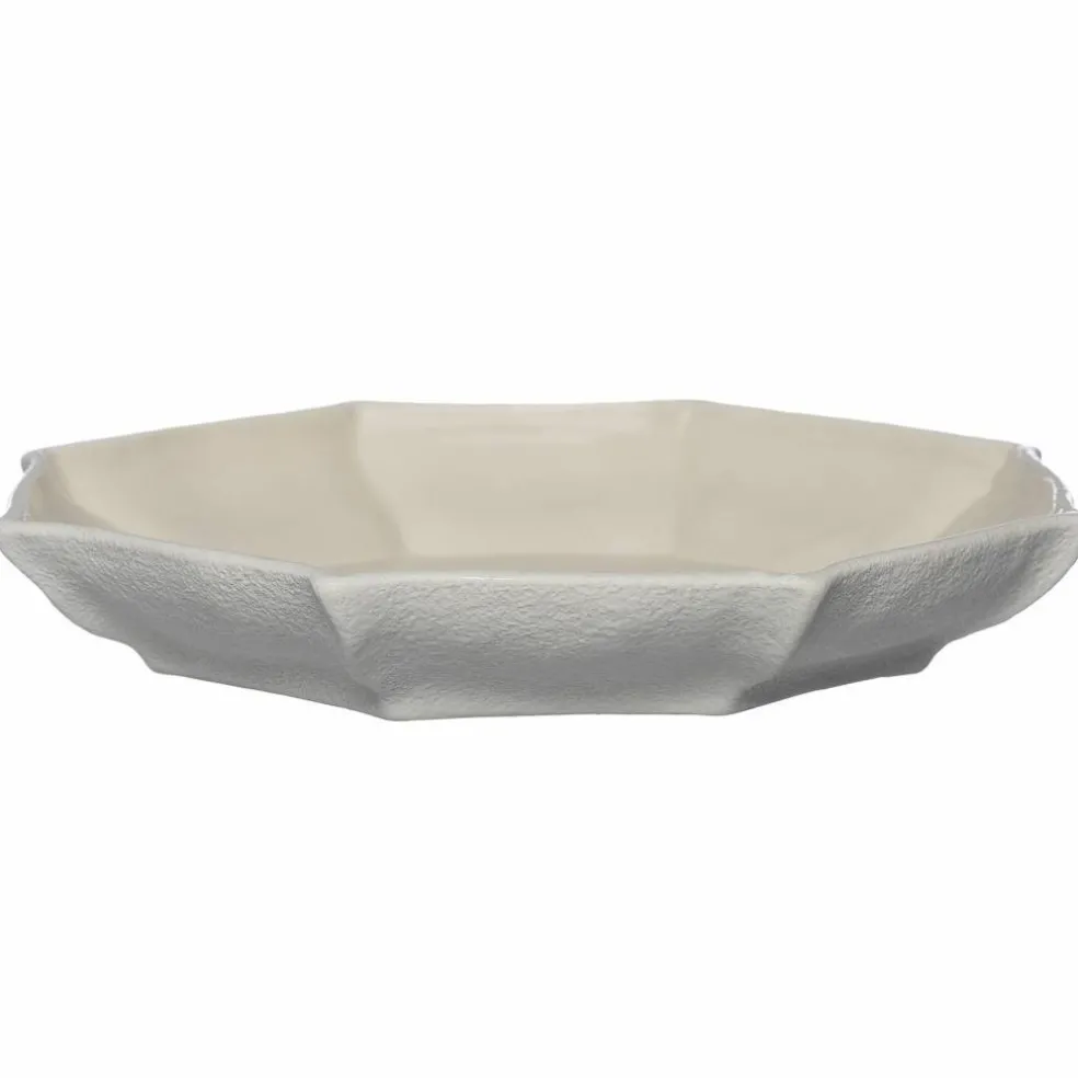 Fat 37 cm, naturhvit