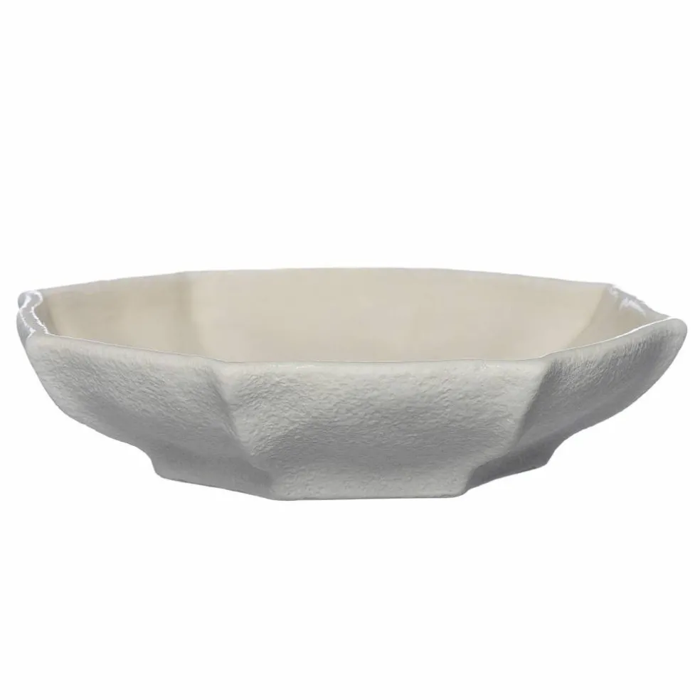 Fat 37 cm, naturhvit