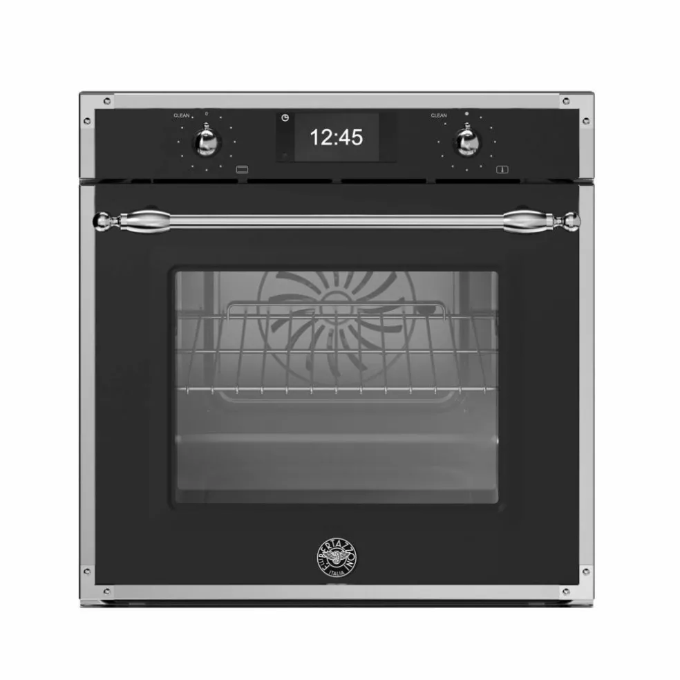 FHER6117CTNX3 Heritage dampovn med pyrolyse 80 liter, mattsvart/krom