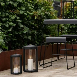 Firefly LED-lanterne, svart aluminium