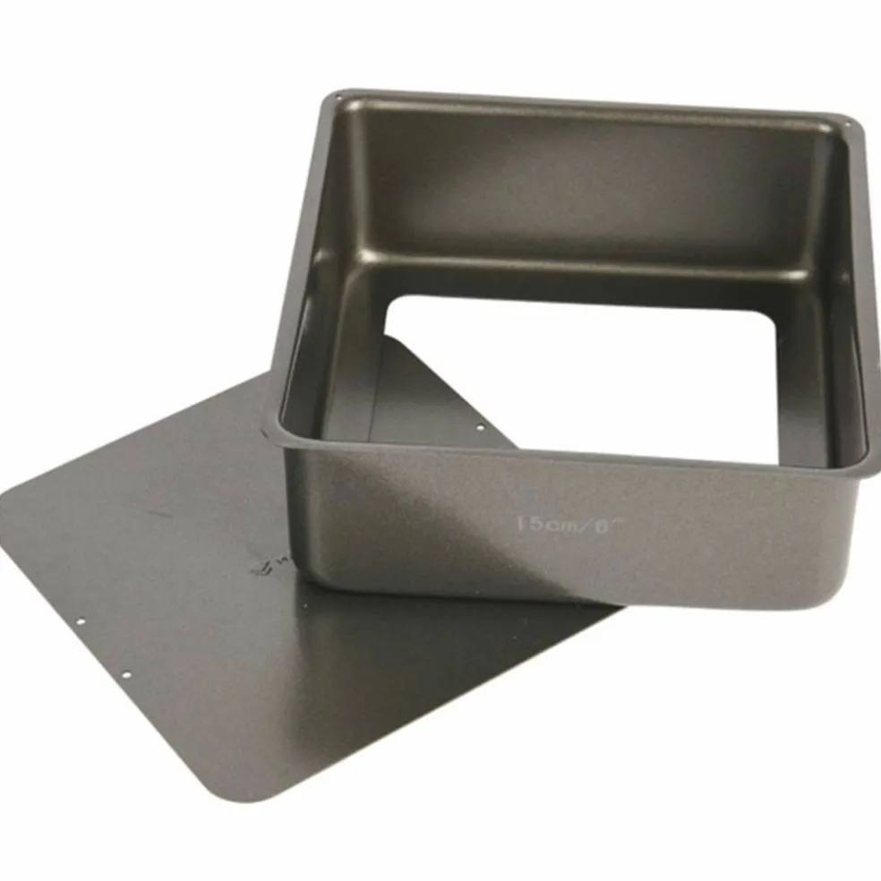 Firkantet Bakeform Avtagbar Bunn Non-stick 15 cm