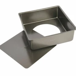Firkantet Bakeform Avtagbar Bunn Non-stick 25 cm