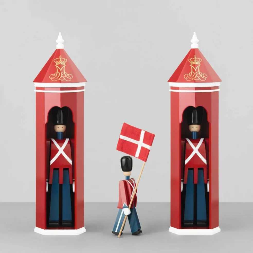 Flaggbærer med tekstilflagg, mini