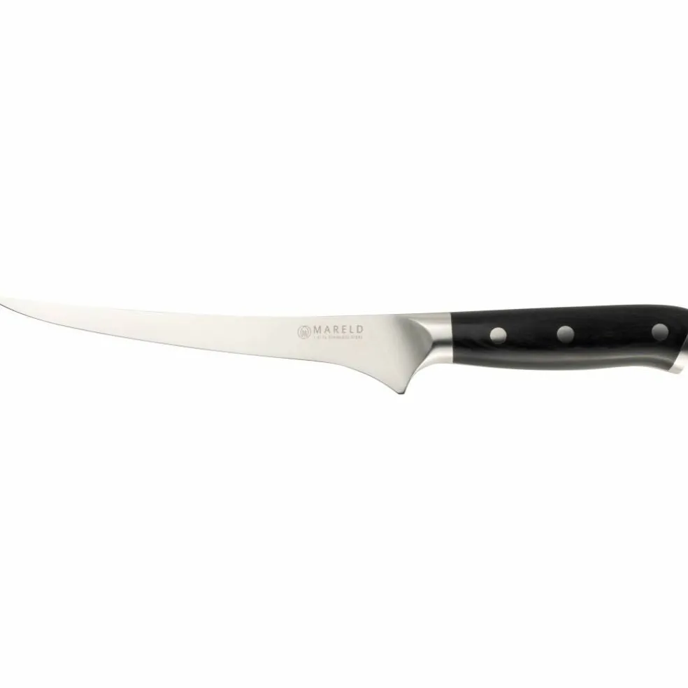 Fleksibel Filetkniv svart, 19 cm
