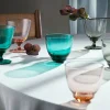 Flow vannglass med stett 35 cl, emerald green