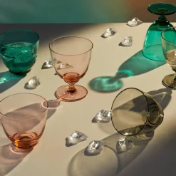 Flow vannglass med stett 35 cl, emerald green