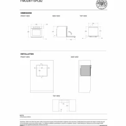 FMOD6115PLB2 Varmluftsovn med LCD-display Modern-series, svart glass