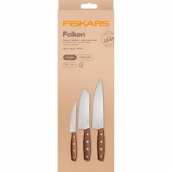 Folken knivsett 3 deler, tre