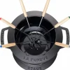 Fondue Sett 18 cm Svart med Blank Innside