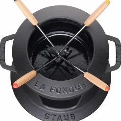 Fondue Sett 16 cm Svart med Blank Innside