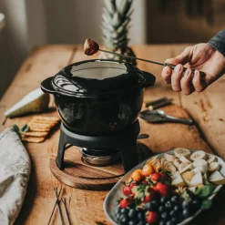 Foni fonduegryte, støpejern