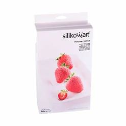 Fragole e Panna silikonform, lysgrå