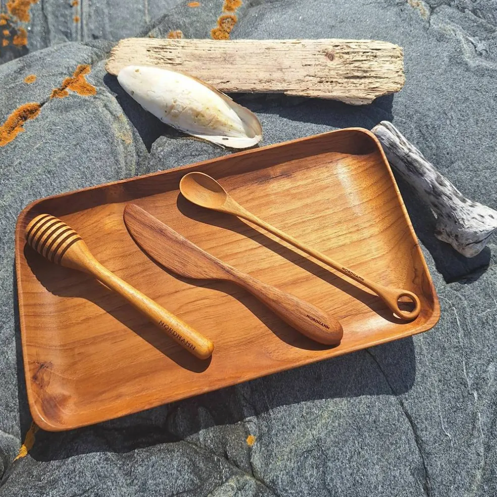 Frokostsett 4 deler, teak